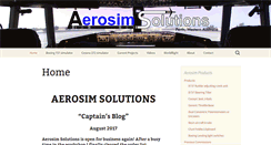 Desktop Screenshot of aerosimsolutions.com.au
