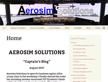 Tablet Screenshot of aerosimsolutions.com.au